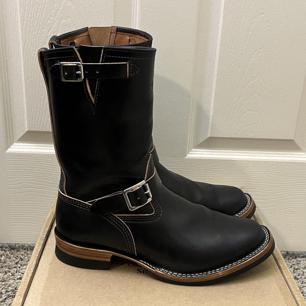 Sold - Wesco Mister Lou 10" Black Horsehide Boots Size US Mens 10.5 EE - Picture 2 of 12